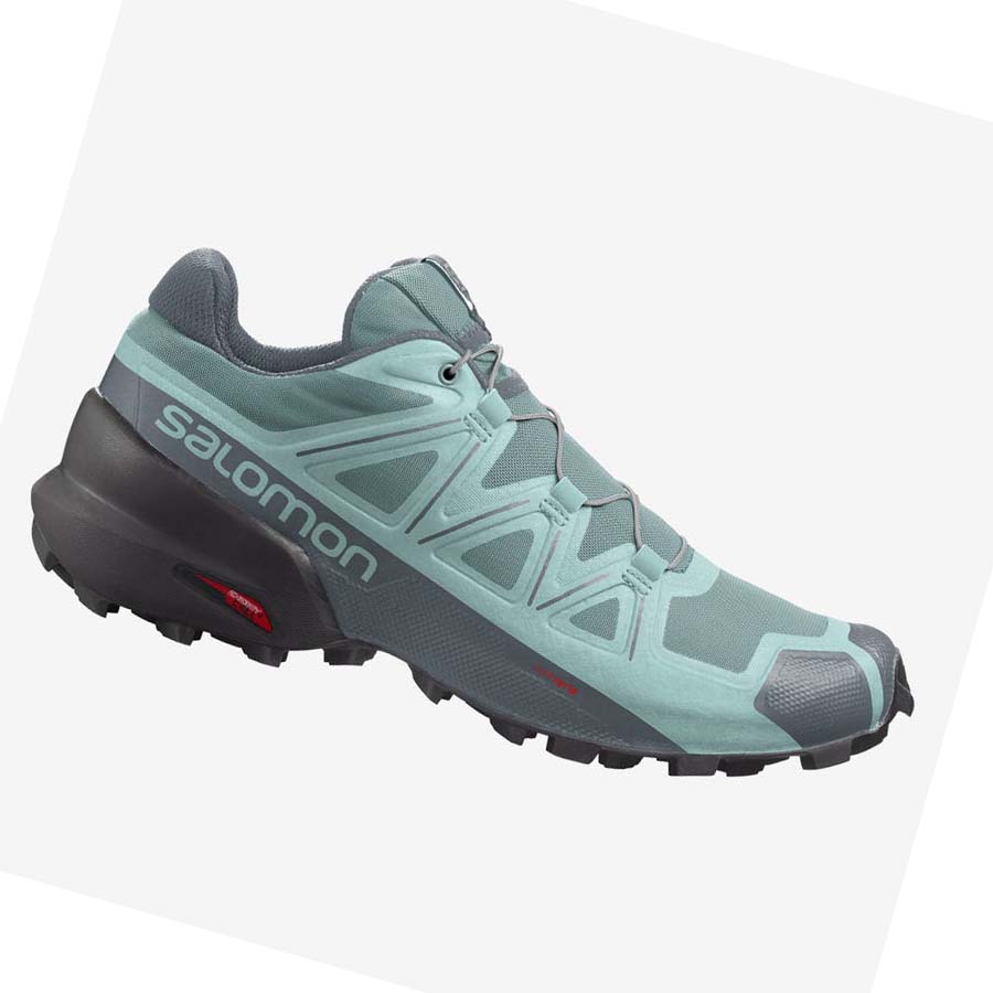 Tenis Para Trail Running Salomon SPEEDCROSS 5 Mujer Verdes | MX 2743SGL